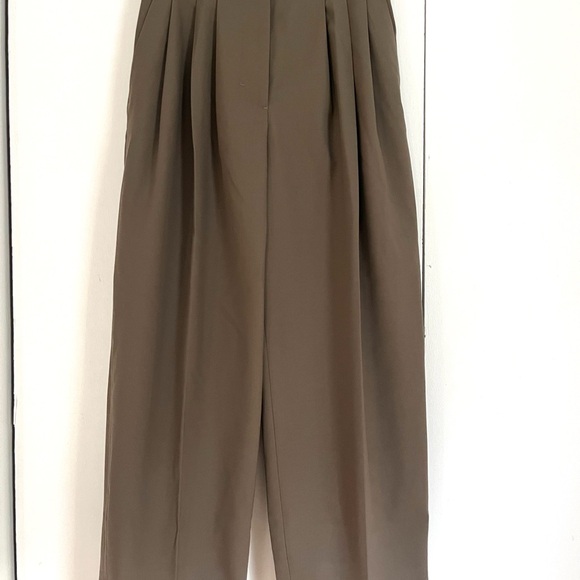 COS Brown Pleated Women's Trousers - Picture 7 of 7